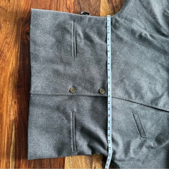 Vintage Gucci Wool blazer Leather Trim 48 Dolman Sleeve - Picture 14 of 15